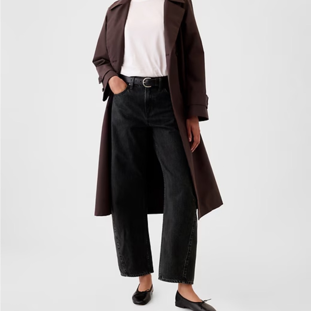 Gap High Rise Barrel Jeans